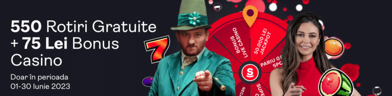 superbet bonus fara depunere 550 rotiri + 75 lei